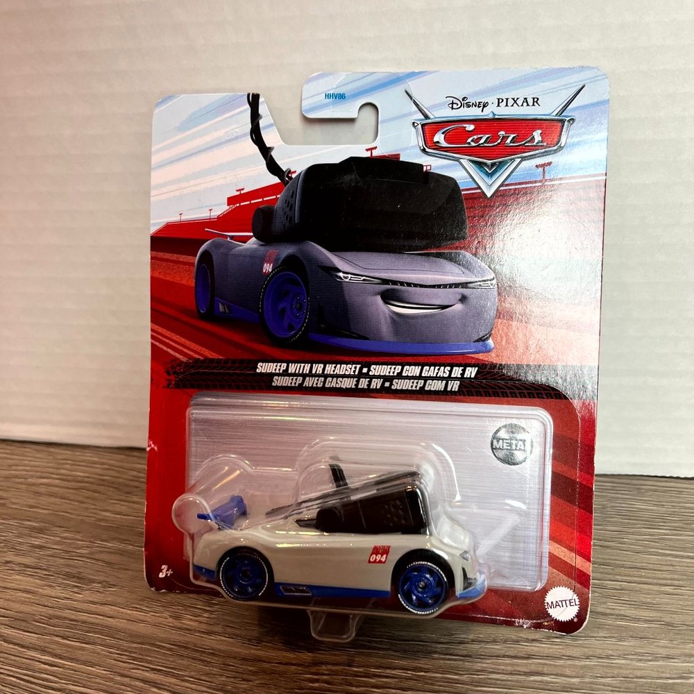 NEW Sudeep with VR Headset Metal Disney Cars 1/55 Scale Diecast